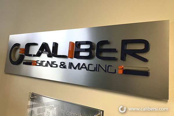 caliber signs imaging lobby sign orange county irvine